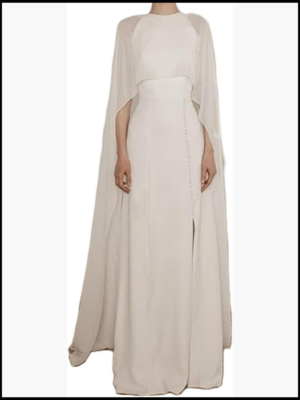 Elegant Cream Cape Wrap Scarf for Women